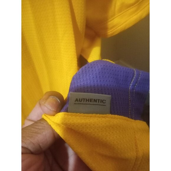 Nike Team LSU Tigers Shirt 3XL Yellow Nike Fit Dry Polo Golf Football Sideline - Picture 6 of 13